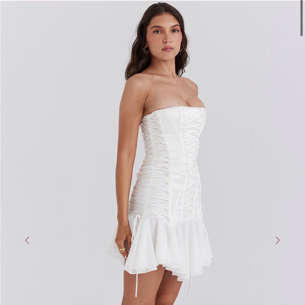 House of CB White Sirena Dress - Picture 5 of 6